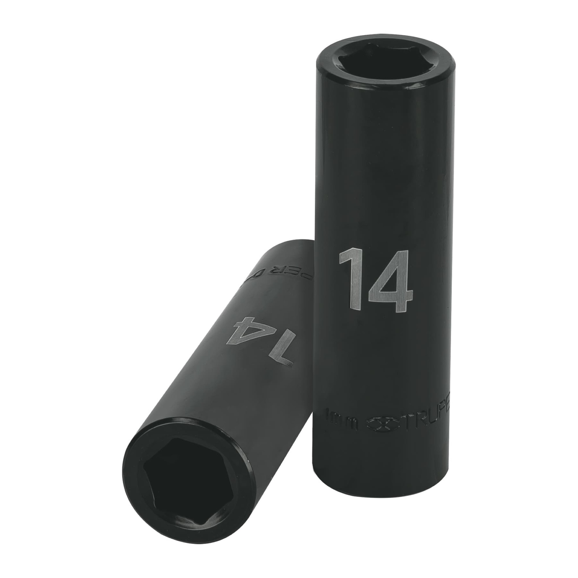 Copa Larga De Impacto 14 mm 6 Puntas Con Cuadrante De 1/2"